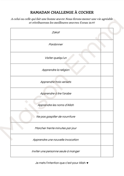 MON JOURNAL RAMADAN